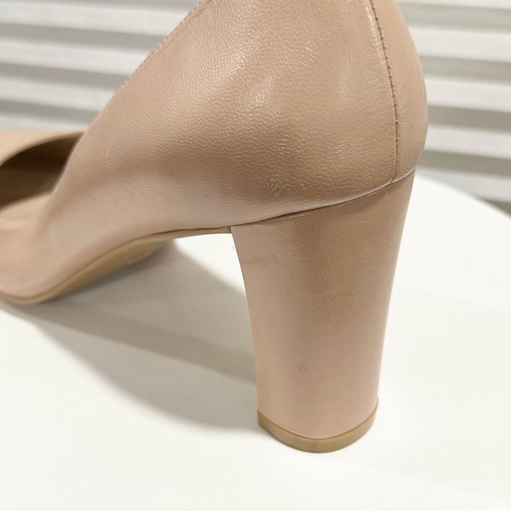 🌹STUART WEITZMAN 🌹 Vida 75 Leather Pumps Beige Size: 11B - Picture 11 of 16